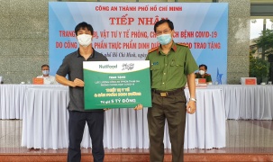 Công Phượng cùng quỹ phát triển tài năng Việt tiếp sức cho lực lượng Công an TPHCM tham gia chống dịch Covid-19 