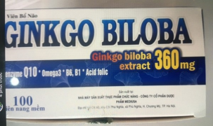 Kiến nghị thu hồi viên bổ não Ginkgo Biloba do Dược phẩm Mediusa sản xuất