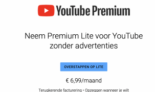 YouTube Premium Lite bán gói xem video không quảng cáo giá rẻ