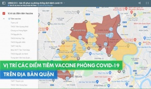 Vị trí các điểm tiêm vaccine phòng Covid-19 trên địa bàn quận