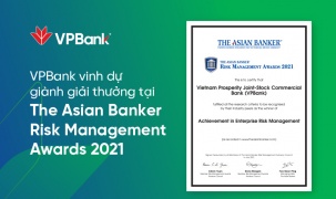 VPBank lần thứ 2 liên tiếp nhận giải thưởng quản trị rủi ro danh giá cấp châu lục 