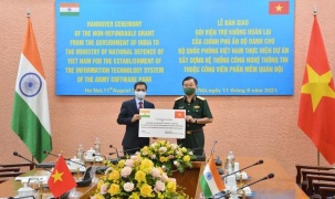 Ấn Độ hỗ trợ Việt Nam 1 triệu USD cho Dự án Công viên phần mềm quân đội
