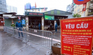 Quận Thanh Xuân tạm dừng hoạt động chợ Nhân Chính