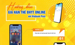 Hơn 3000 người thực hiện gia hạn thành công thẻ BHYT trực tuyến qua mạng lưới Vietnam Post