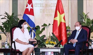 Chủ tịch nước Nguyễn Xuân Phúc tiếp các tổ chức hữu nghị Cuba - Việt Nam