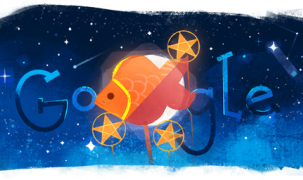Google Doodle mừng Tết Trung Thu với hình ảnh lồng đèn cá chép và ông sao