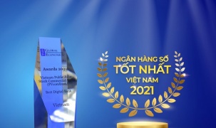 PVcomBank được The Global Economics vinh vinh danh là ngân hàng số tốt nhất Việt Nam 2021