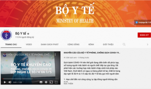 Kênh YouTube Bộ Y tế Việt Nam nhận nút Bạc