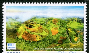 Bộ tem giới thiệu vẻ đẹp của 03 công viên địa chất toàn cầu UNESCO tại Việt Nam