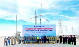 Nhà máy Điện gió Kosy Bạc Liêu chính thức phát điện thương mại