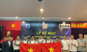 Việt Nam có 2 huy chương Vàng và 100% thí sinh đều đạt giải tại kỳ thi IOAA lần thứ 14