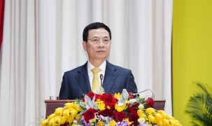 Bộ trưởng Bộ Thông tin và Truyền thông Nguyễn Mạnh Hùng dự và phát biểu tại Hội nghị Tổng kết ngành Nội vụ năm 2021