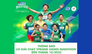 VPBank thông báo lùi giải chạy VPBank Hanoi Marathon - Hành trình Di sản 2021 sang tháng 10/2022