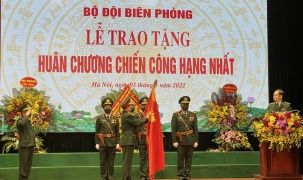 Bộ đội Biên phòng đón nhận Huân chương Chiến công hạng Nhất