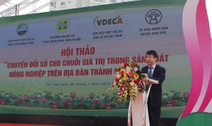 Chuyển đổi số cho chuỗi giá trị trong sản xuất nông nghiệp tại Hà Nội