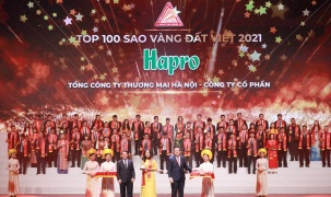 Vững vàng vượt đại dịch, Hapro được vinh danh Giải thưởng Sao Vàng Đất Việt năm 2021 
