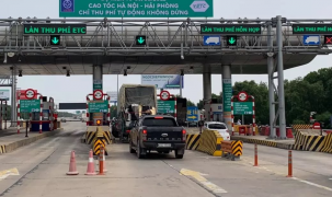 Từ 1/6, không dán thẻ thu phí tự động đi trên cao tốc Hà Nội - Hải Phòng sẽ bị tước giấy phép lái xe