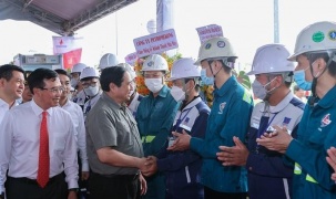 Thủ tướng Phạm Minh Chính dự lễ khánh thành Nhà máy Nhiệt điện Sông Hậu 1