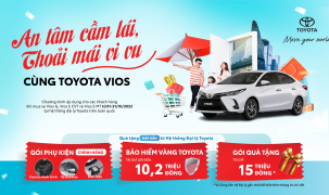 Hệ thống đại lý Toyota trên toàn quốc tiếp tục triển khai chương trình khuyến mại - “An tâm cầm lái, thoải mái vi vu cùng Toyota Vios” trong tháng 10/2022