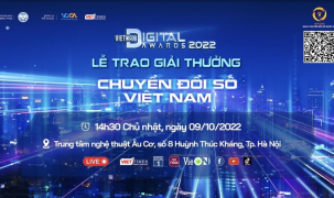 Ngày 9/10 sẽ diễn ra Lễ trao Giải thưởng Chuyển đổi số Việt Nam - Vietnam Digital Awards năm 2022