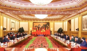 Tổng Bí thư Nguyễn Phú Trọng hội đàm với Tổng Bí thư, Chủ tịch nước CHND Trung Hoa Tập Cận Bình