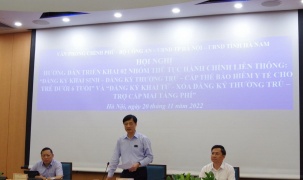 Hà Nội thí điểm 2 nhóm dịch vụ công liên thông