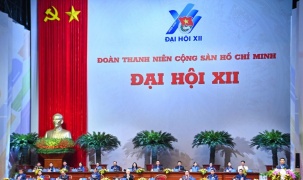 Tổng Bí thư Nguyễn Phú Trọng và các đồng chí lãnh đạo Đảng, Nhà nước dự phiên trọng thể Đại hội Đoàn toàn quốc lần thứ XII