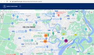 Người dân quận 1, TP.HCM có thể tra cứu tìm kiếm tên bảng hiệu hộ kinh doanh qua WEBGIS