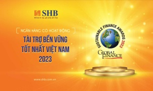 Global Finance vinh danh SHB là ‘Ngân hàng có hoạt động Tài trợ Bền vững tốt nhất’ Việt Nam 2023
