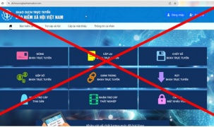 Cảnh báo trang web giả mạo Cổng Thông tin điện tử Bảo hiểm Xã hội Việt Nam