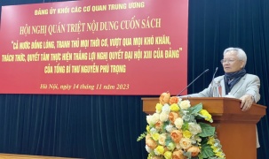 Đảng ủy Khối các cơ quan Trung ương quán triệt, tuyên truyền nội dung cuốn sách của Tổng Bí thư Nguyễn Phú Trọng