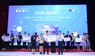 Đội thi SignSymphony giành giải Nhất cuộc thi Ý tưởng sáng tạo khởi nghiệp P-Startup 2023