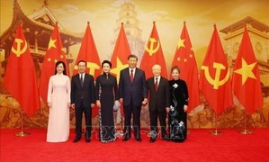 Chiêu đãi trọng thể chào mừng Tổng Bí thư, Chủ tịch nước Trung Quốc và Phu nhân