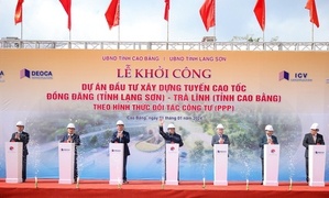 Thủ tướng dự lễ khởi công dự án cao tốc Đồng Đăng, tỉnh Lạng Sơn - Trà Lĩnh, tỉnh Cao Bằng