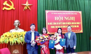 Hội nghị trực tuyến ra mắt Trung tâm dịch vụ nông nghiệp huyện Ứng Hoà