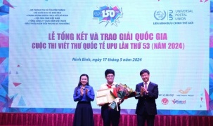 Trao giải Cuộc thi viết thư quốc tế UPU lần thứ 53 năm 2024