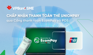 Cổng thanh toán EcomPay của VPBank chấp nhận thanh toán thẻ UnionPay