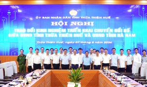 Thừa Thiên Huế: Trao đổi, chia sẻ kinh nghiệm về triển khai chuyển đổi số với Hà Nam