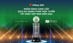 VPBankSME nhận giải thưởng quốc tế uy tín cho dịch vụ thanh toán trực tuyến tốt nhất 