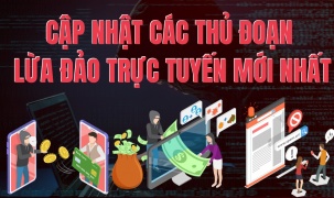 Cập nhật các thủ đoạn lừa đảo trực tuyến mới nhất