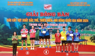 Bóng bàn CAND - T&T về nhất toàn đoàn với 14 huy chương vàng giải trẻ quốc gia