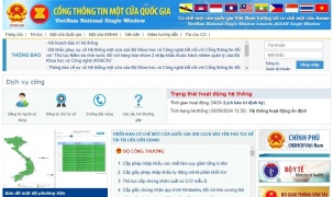 Hệ thống Cổng thông tin một cửa quốc gia đã hoạt động trở lại bình thường