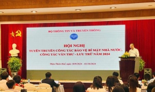 Nâng cao chất lượng công tác văn thư, lưu trữ và bảo vệ bí mật nhà nước năm 2024