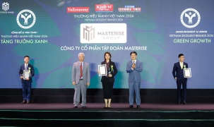 Masterise Group được vinh danh ở hạng mục Top 10 Thương hiệu mạnh - Phát triển xanh