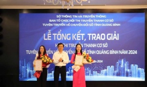 Trao giải Hội thi truyền thanh cơ sở tuyên truyền về chuyển đổi số tỉnh Quảng Bình năm 2024