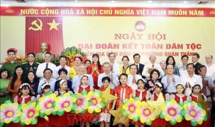 Tổng Bí thư Tô Lâm dự Ngày hội Đại đoàn kết toàn dân tộc tại phường Quán Thánh, Hà Nội