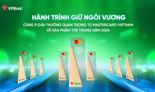 Mastercard vinh danh VPBank với 9 giải thưởng danh giá