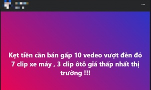 Đu trend rao bán clip vượt đèn đỏ trên mạng xã hội: Nguy cơ vi phạm pháp luật