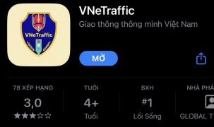 Ứng dụng tra cứu vi phạm giao thông VNeTraffic đang được tải xuống nhiều nhất trên AppStore