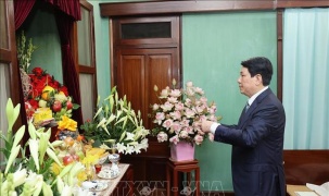 Chủ tịch nước Lương Cường thăm Khu di tích Chủ tịch Hồ Chí Minh